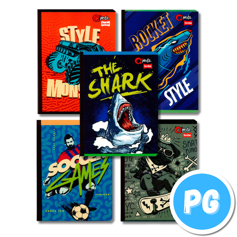 Cuaderno Cosido Scribe Qnota 100 Hojas Hombre Rayado