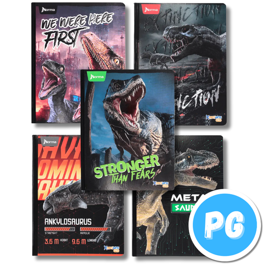 Cuaderno Cosido 100 Hojas Norma Dinosaurios Cuadros