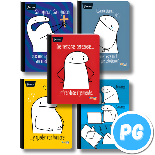 Cuaderno Cosido 100 Hojas Norma Memes Cuadros