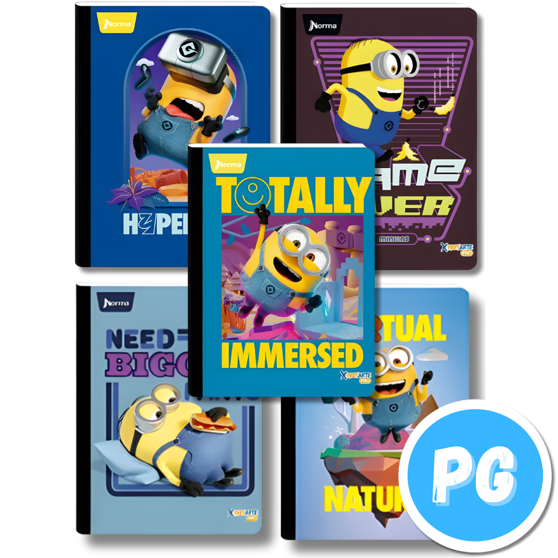 Cuaderno Cosido 100 Hojas Norma Minions Mi Villano Favorito Cuadros