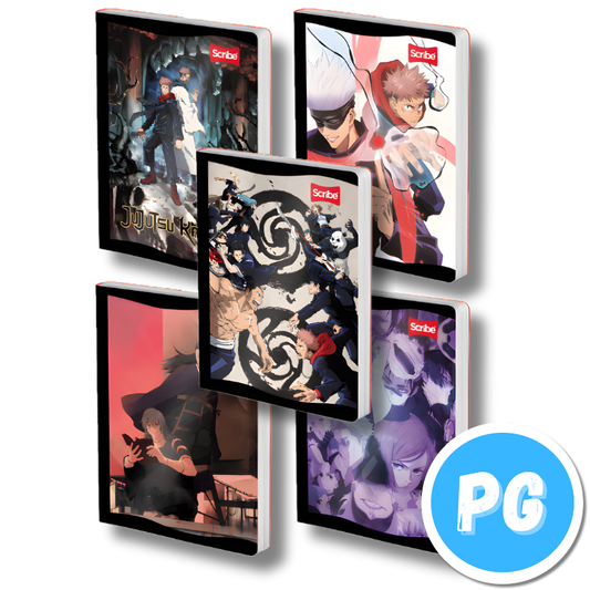 Cuaderno Cosido 100 Hojas Scribe Jujutsu Anime Cuadros