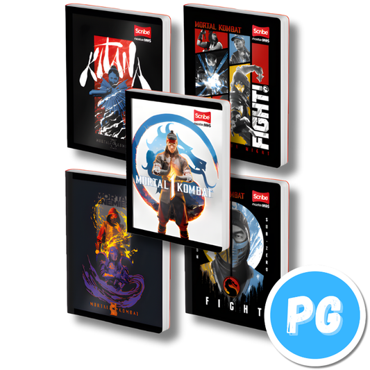 Cuaderno Cosido 100 Hojas Scribe Mortal Combat Cuadros