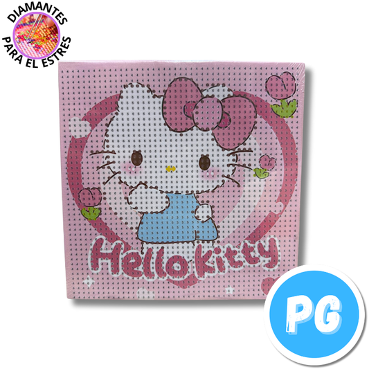 Cuadro Diamantes Cuadrado De Hello Kitty - Se Envia Un Motivo Aleatorio