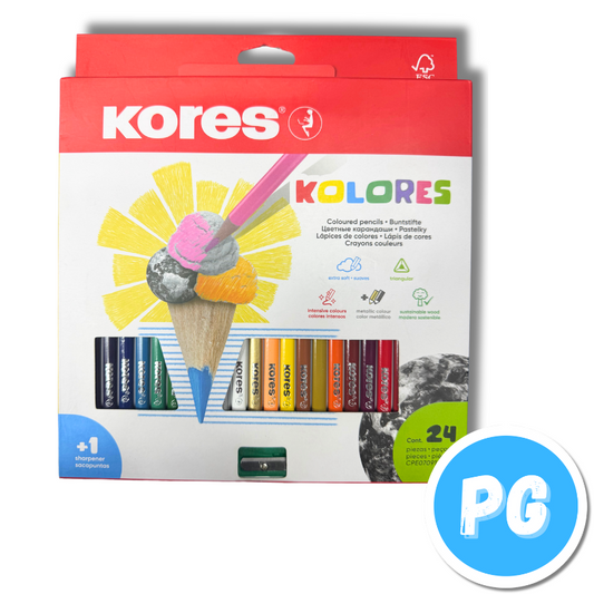 Caja Color Kores x24 Unds Unipunta