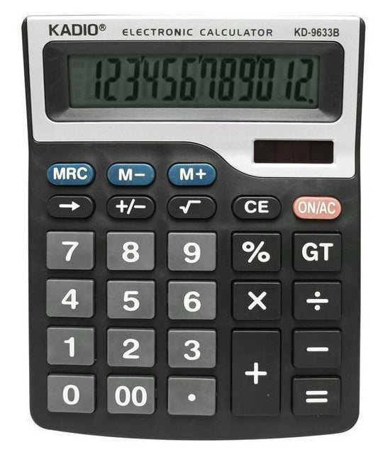 Calculadora Kadio 9633b 12 Digitos Grande