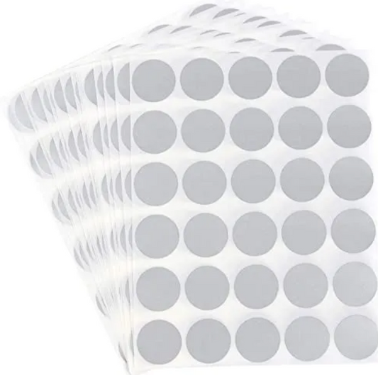 Paquete De Sticker Circular Adhesivo 13x13mm X231 Unds Plateados - Rotulos