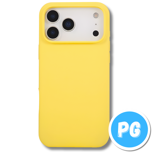 Estuche Silicona Amarillo Para Iphone 17 Pro Max