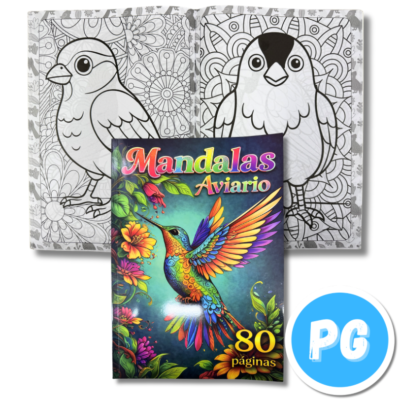 Libro Mándalas Grande 80 Páginas - Motivó Aleatorio