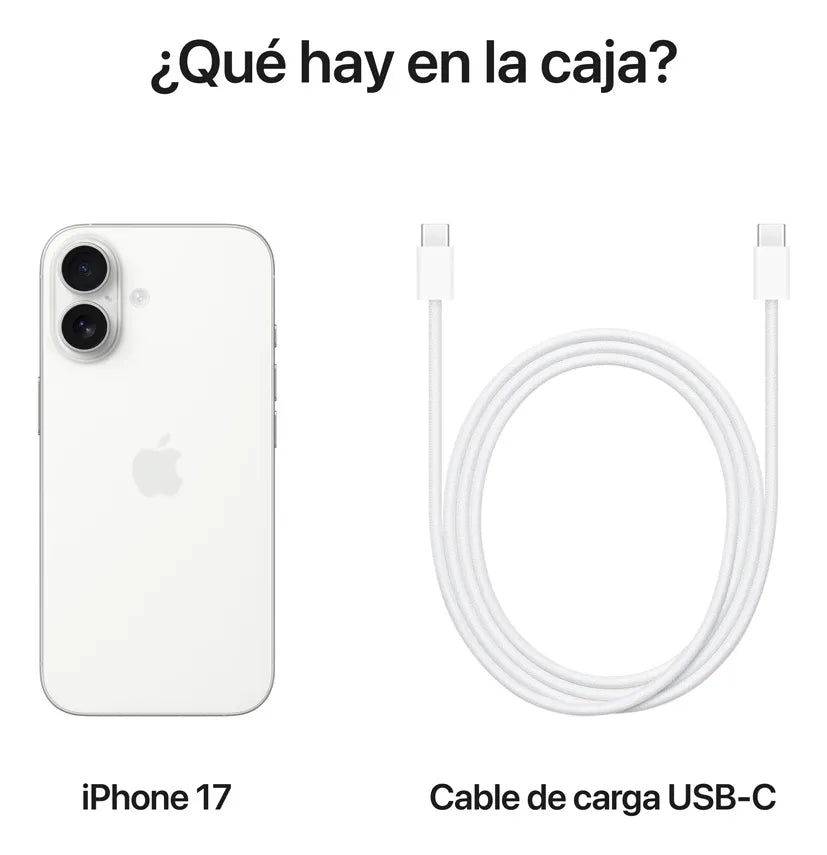 iPhone 17 6.3" 256GB Blanco eSim 5G