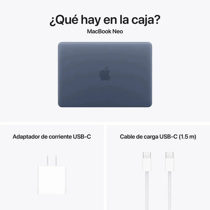 MacBook Neo 13" a18 Pro 8GB RAM 256GB Azul Oscuro sin Touch ID