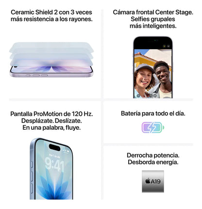 iPhone 17 6.3" 256GB Blanco eSim 5G