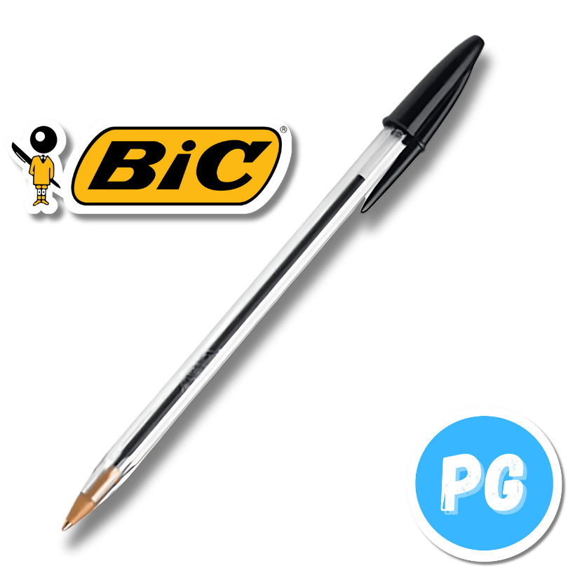 Esfero Bic Cristal Negro De Tapa