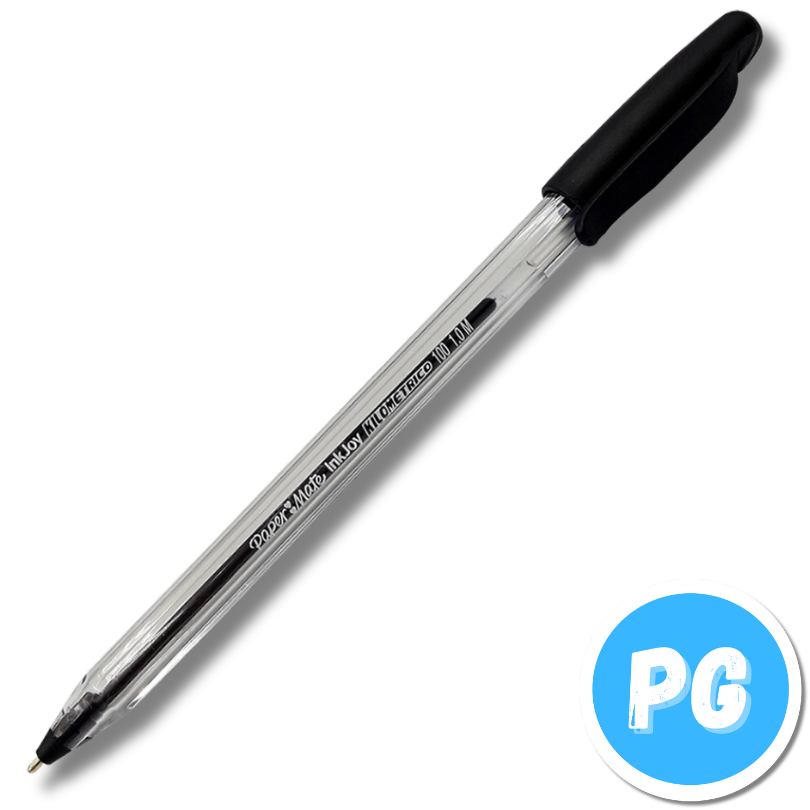 Esfero Kilometrico 100 Unidad Negro de Tapa
