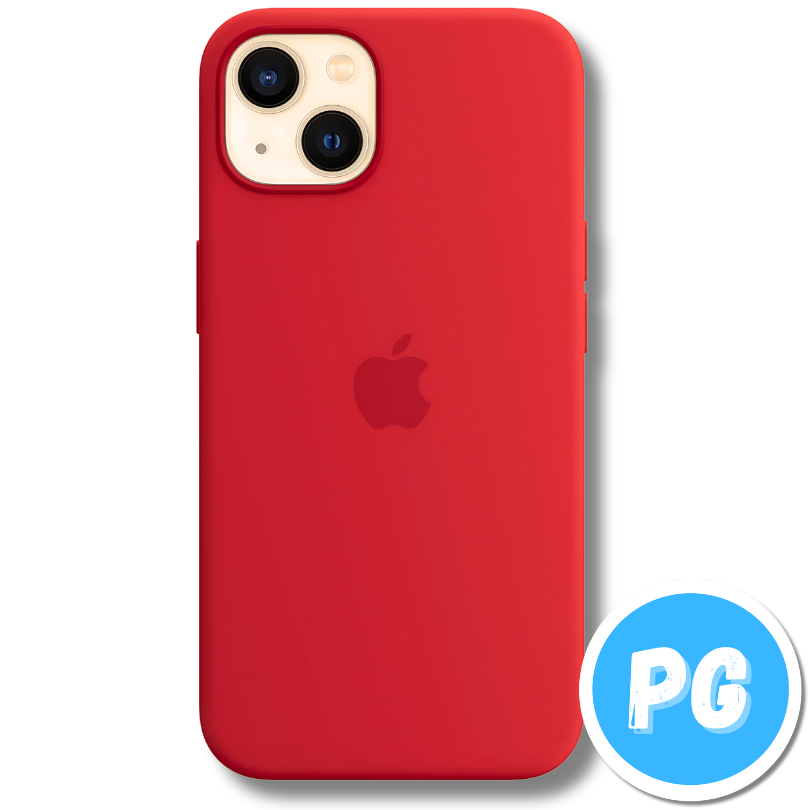 Estuche Silicona Rojo Para Iphone 13