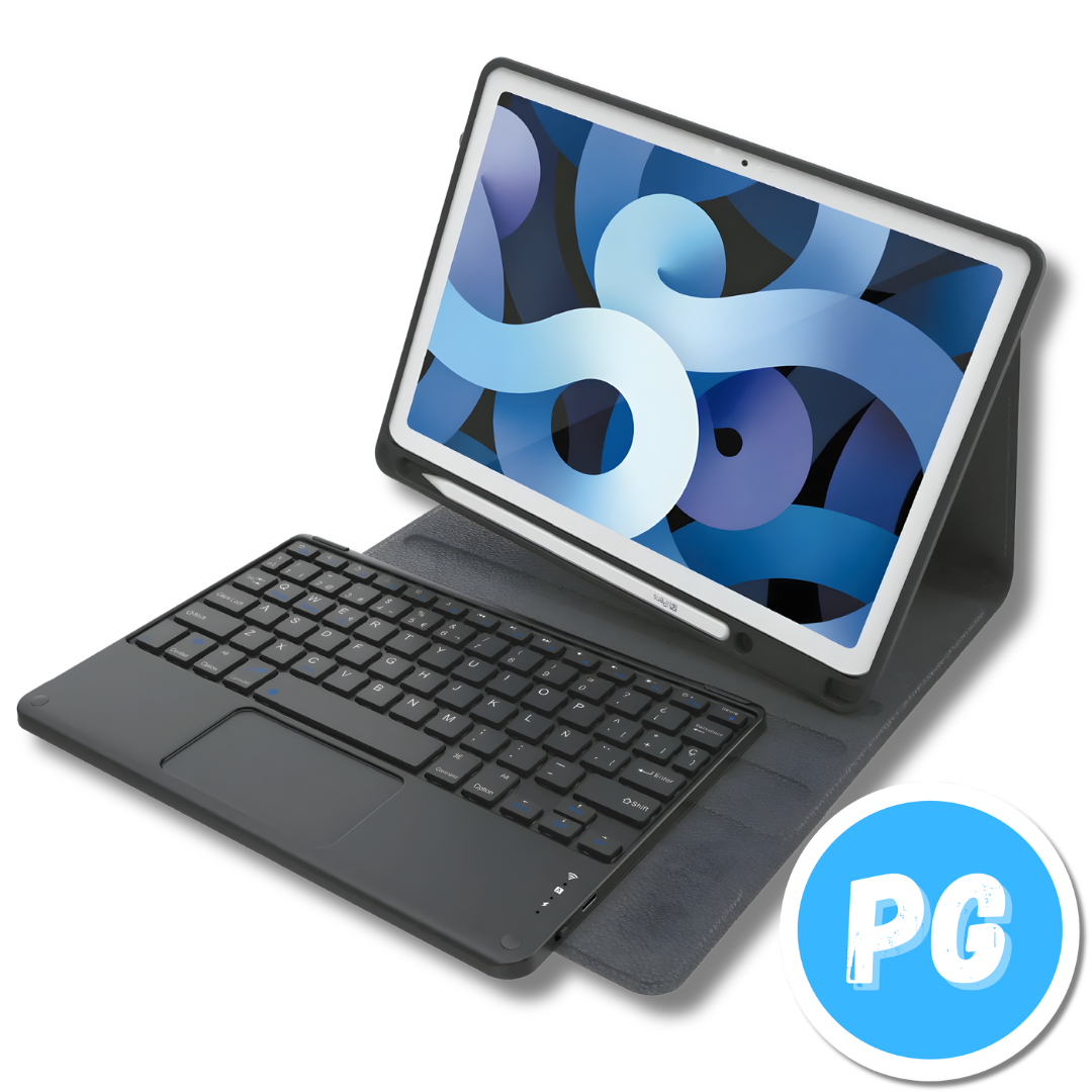 Estuche iGoma para iPad 10 y 11 con Teclado Bluetooth y Trackpad
