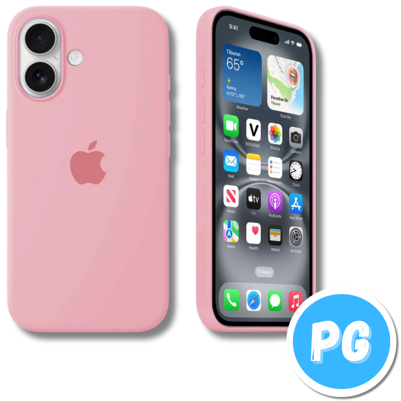 Estuche Silicona Rosado Para Iphone 17