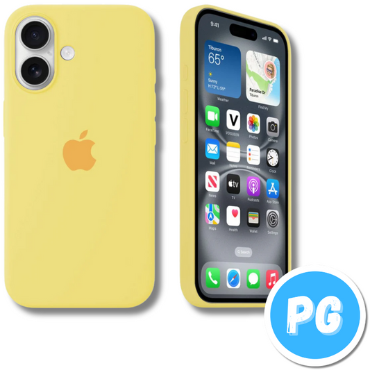 Estuche Silicona Amarillo Para Iphone 17