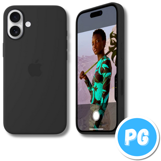 Estuche Silicona Negro Para Iphone 16