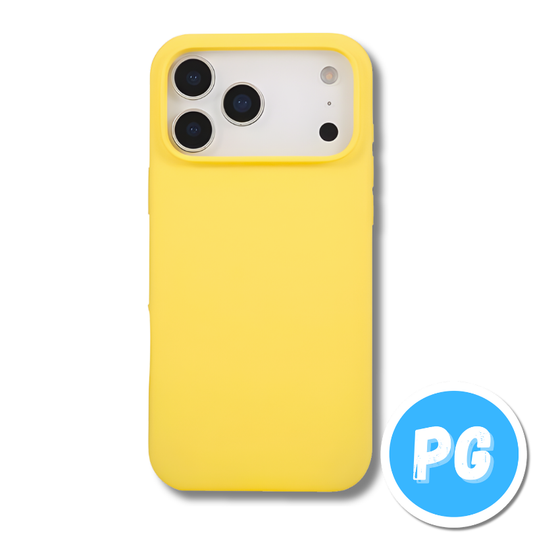 Estuche Silicona Amarillo Para Iphone 17 Pro