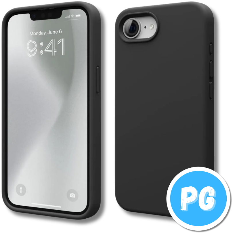 Estuche Silicona Negro Para Iphone 17e