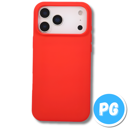 Estuche Silicona Rojo Para Iphone 17 Pro Max