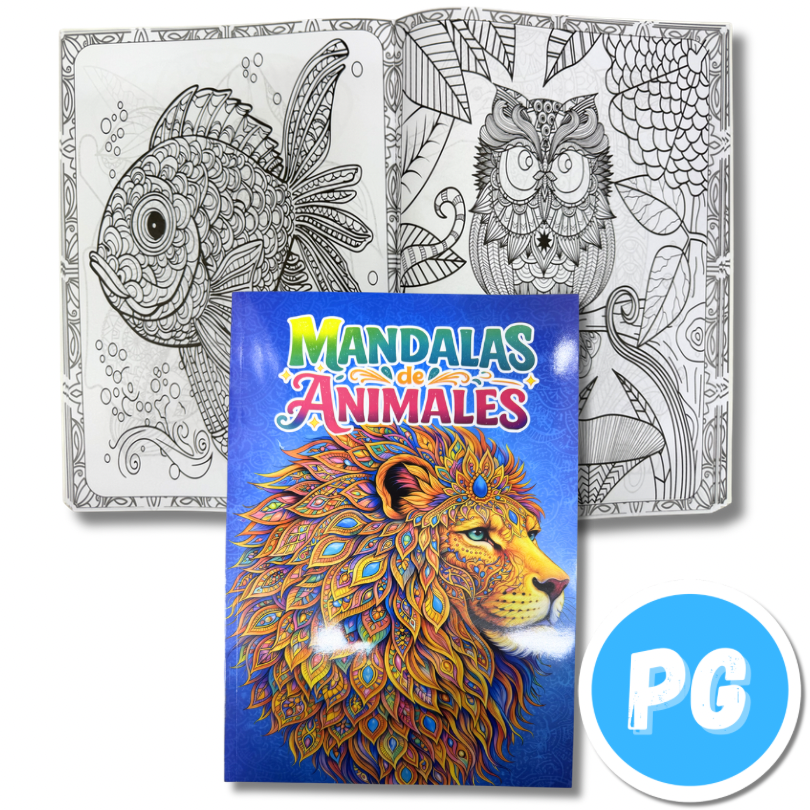 Libro Mándalas Grande 80 Páginas - Motivó Aleatorio