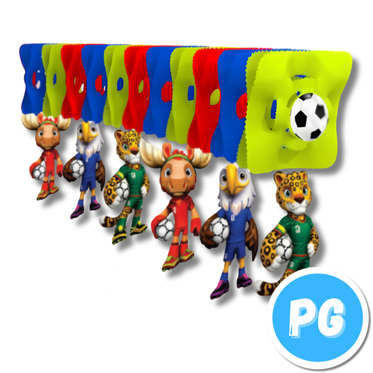 Feston Decoracion 3 Metros Copa Mundial 2026 Mascotas Fcm9