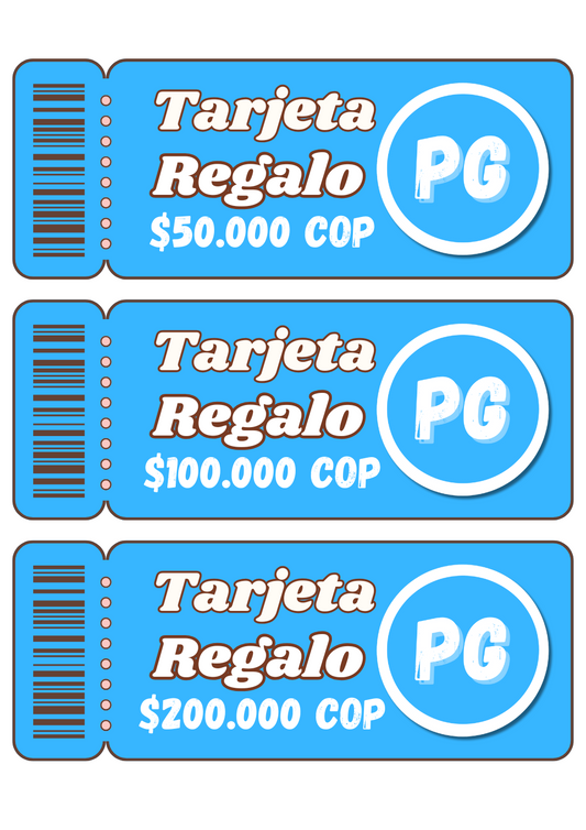 Tarjeta de Regalo Digital Papeleria Grancentral