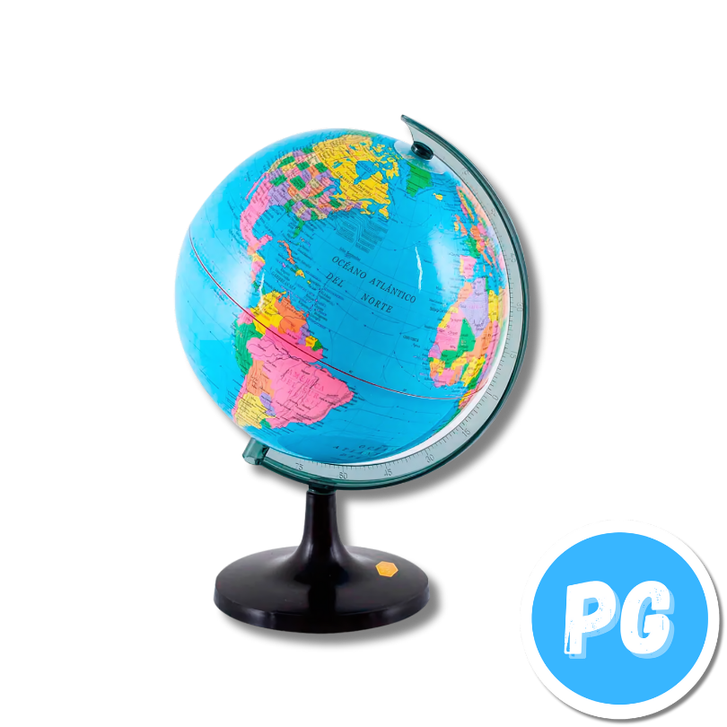 Globo Terraqueo Pequeño Monedero 10.6 Centimetros