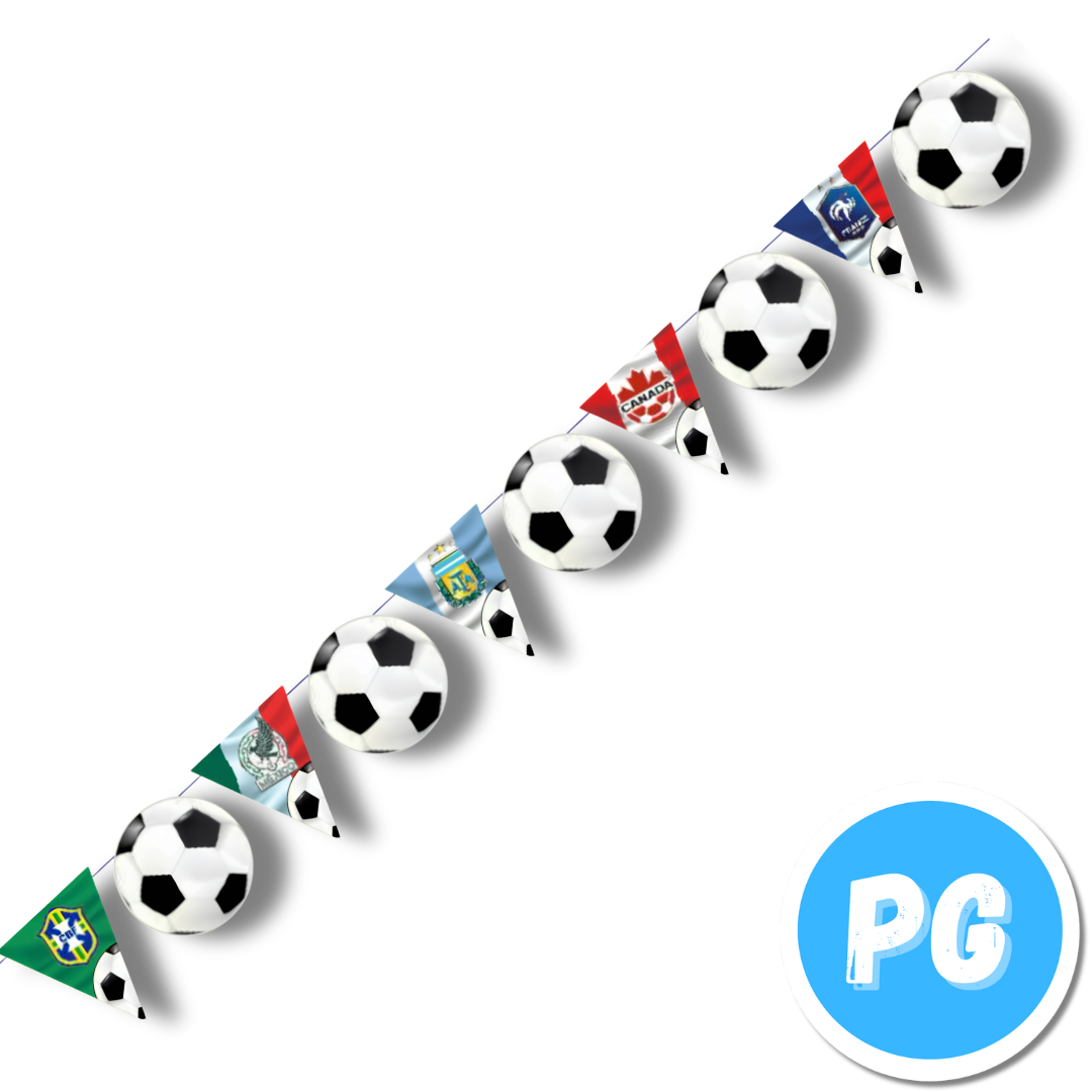 Guirnalda Decoracion 3 Metros Copa Mundial 2026 Equipos Bm05