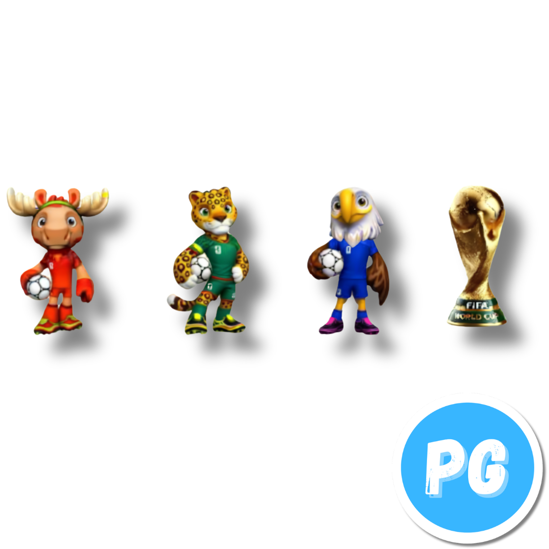 Guirnalda Decoracion 3 Metros Copa Mundial 2026 Mascotas Mm02