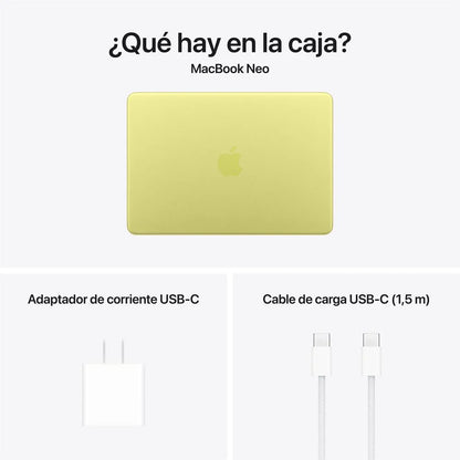 Apple MacBook Neo (13.6", Chip A18 Pro, 8GB RAM, 512GB SSD) – Amarillo (Copia)