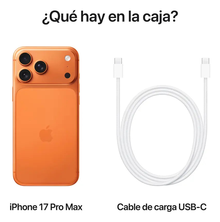 Celular Apple iPhone 17 Pro Max 6.9" 256GB Naranja Nuevo eSim 5G