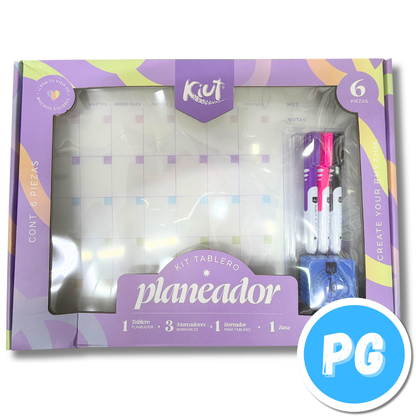 Kit Kiut Tablero Planeador 6 piezas