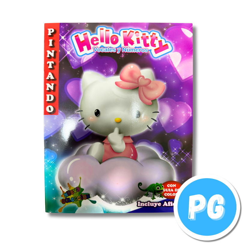 Libro Para Colorear Hello Kitty Vocales Numeros Y Abecedario
