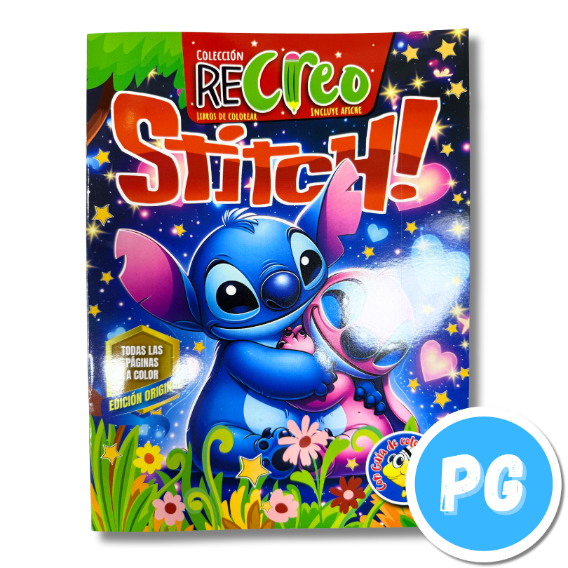 Libro Para Colorear Stitch Vocales Numeros Y Abecedario