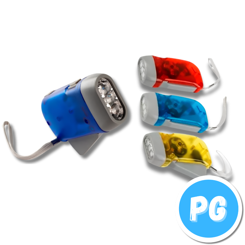 Linterna Manual Recargable Dinamo