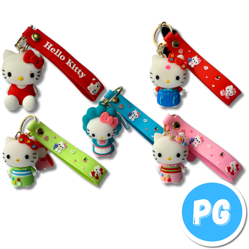 Llavero Muñecos Mediano Hello Kitty - Se Envia Un Motivo Aleatorio