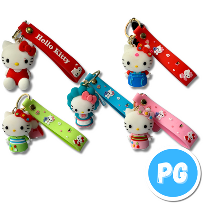 Llavero Muñecos Mediano Hello Kitty - Se Envia Un Motivo Aleatorio