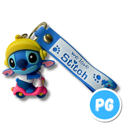 Llavero Muñecos Mediano Stitch Disney - Se Envia Un Motivo Aleatorio