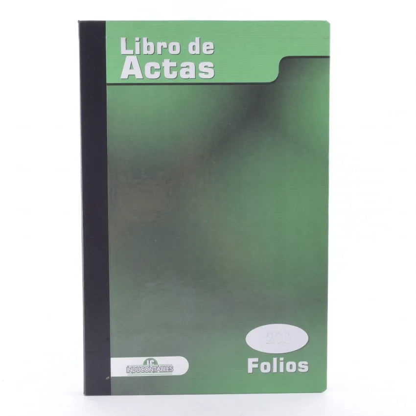 Libro Actas Pasta Dura Grande 100 Folios