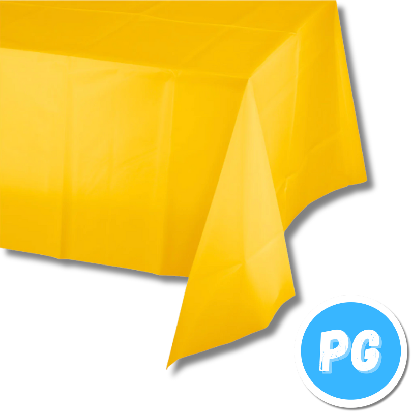 Mantel Plastico Amarillo 137x183 Centimetros