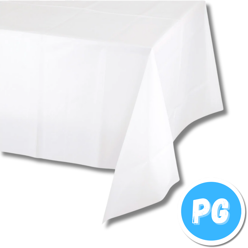 Mantel Plastico Blanco 137x183 Centimetros