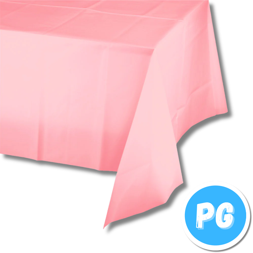 Mantel Plastico Rosado 137x183 Centimetros