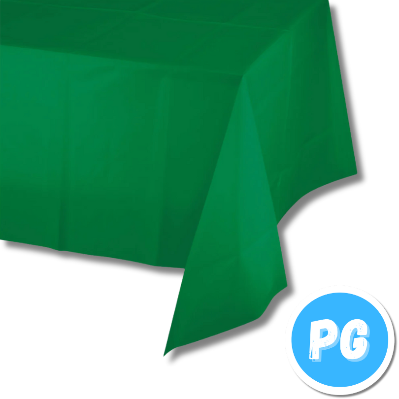 Mantel Plastico Verde Oscuro 137x183 Centimetros