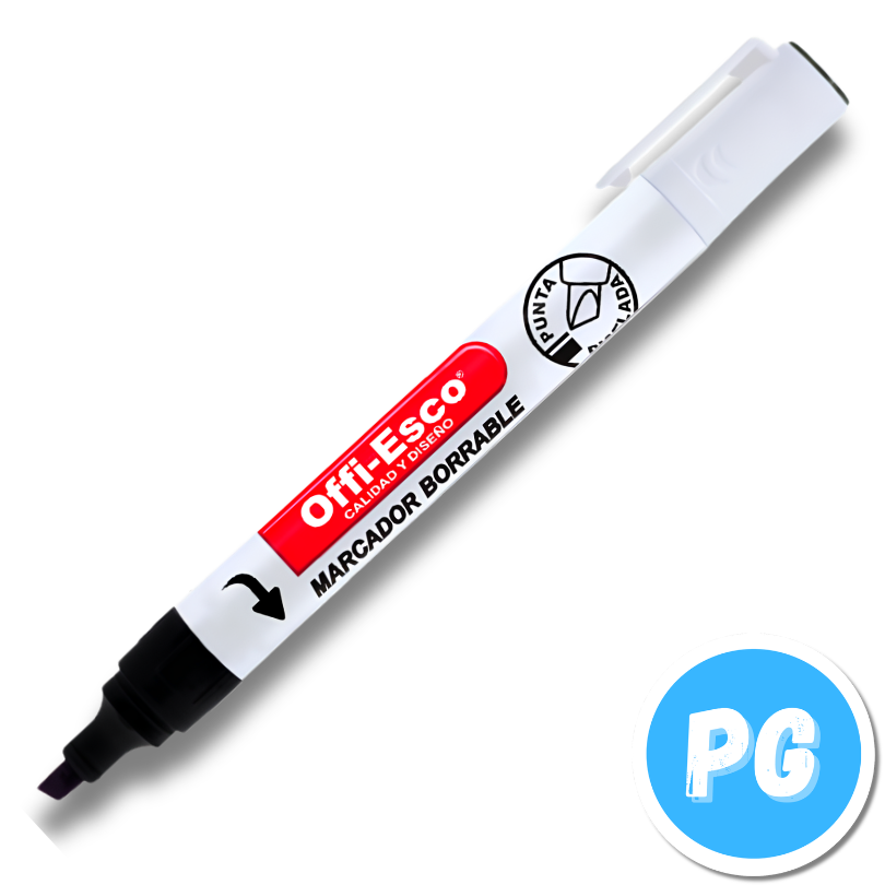 Marcador Offiesco Borrable Recargable OE-507 Unidad Negro