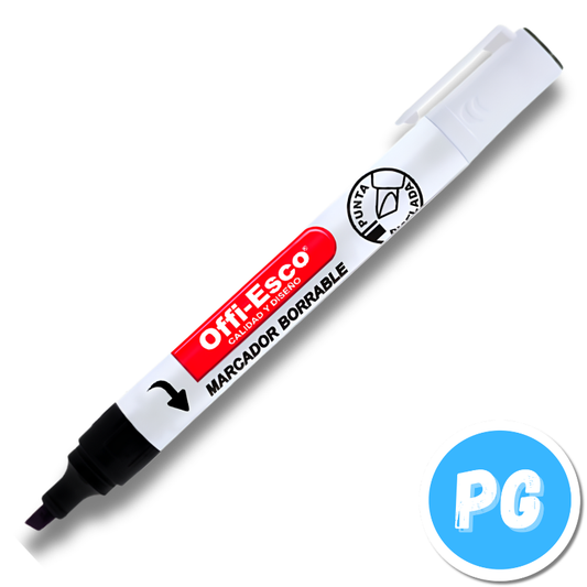 Marcador Offiesco Borrable Recargable OE-507 Unidad Negro