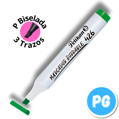 Caja Marcador Pelikan Borrable 426 x10 Unds Verde
