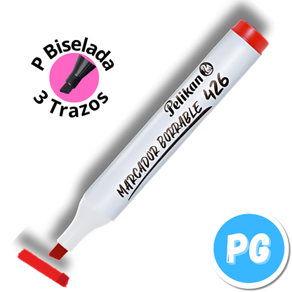 Caja Marcador Pelikan Borrable 426 x10 Unds Rojo
