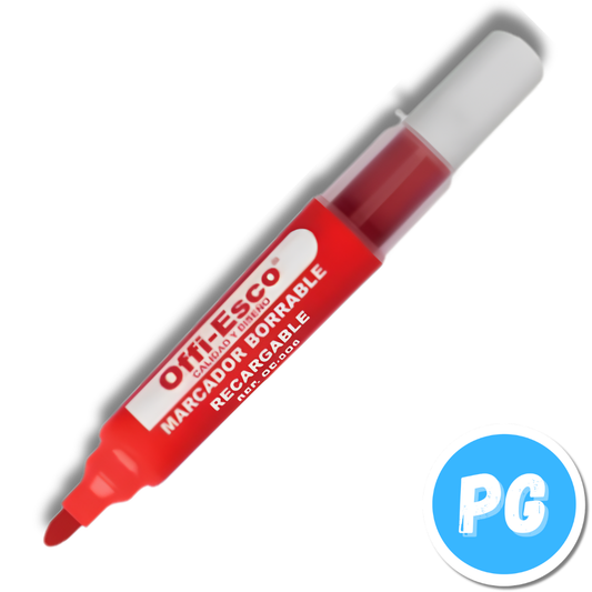 Marcador Offiesco Borrable 506 Unidad Recargable Rojo (cartucho)